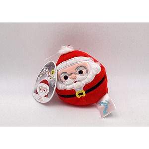 Squishmallows Nick Santa Claus Squishmallow 3” Clip-on keychain Christmas. NEW